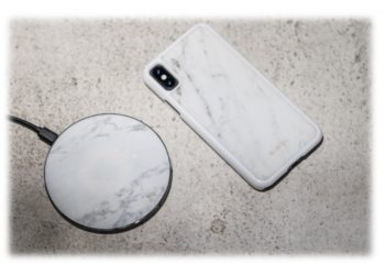 Lux pod caricabatteria in marmo wireless per Natale